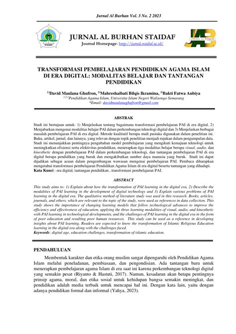 agamaal digital|TRANSFORMASI PEMBELAJARAN PENDIDIKAN AGAMA .